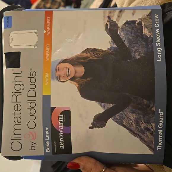 ClimateRight by Cuddl Duds Thermal Guard LONG Sleeve Crew. NWT. - Picture 5 of 6